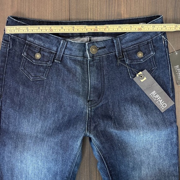 NWT Buffalo David Bitton Gallia Mid Rise Flare Jeans Women's 27 x 33 Dark Wash - Picture 11 of 14